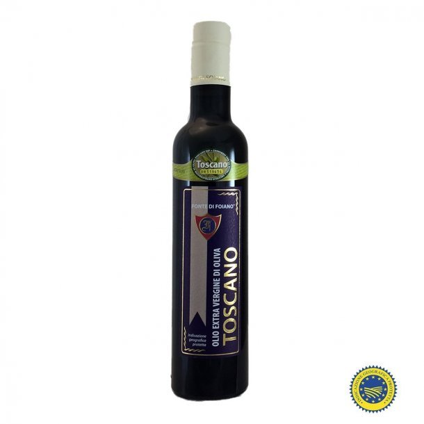 Fonte Di Foiano IGP Toscano Organic kologisk ekstra jomfru olivenolie 500 ml.